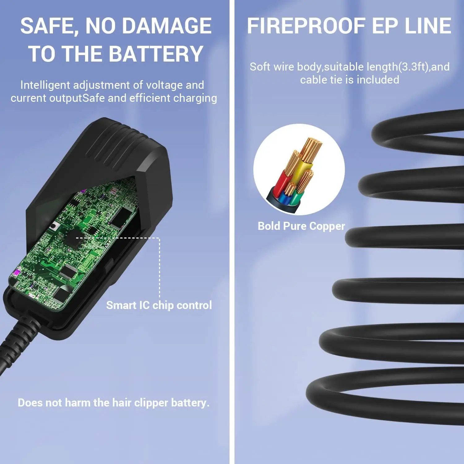 محول 5 فولت 1 أمبير لشاحن ماكينة الحلاقة Andis سلك الطاقة، استبدال شاحن Andis متوافق 17150 17165 TS-1 TS-2 ماكينة حلاقة الرقائق المعدنية