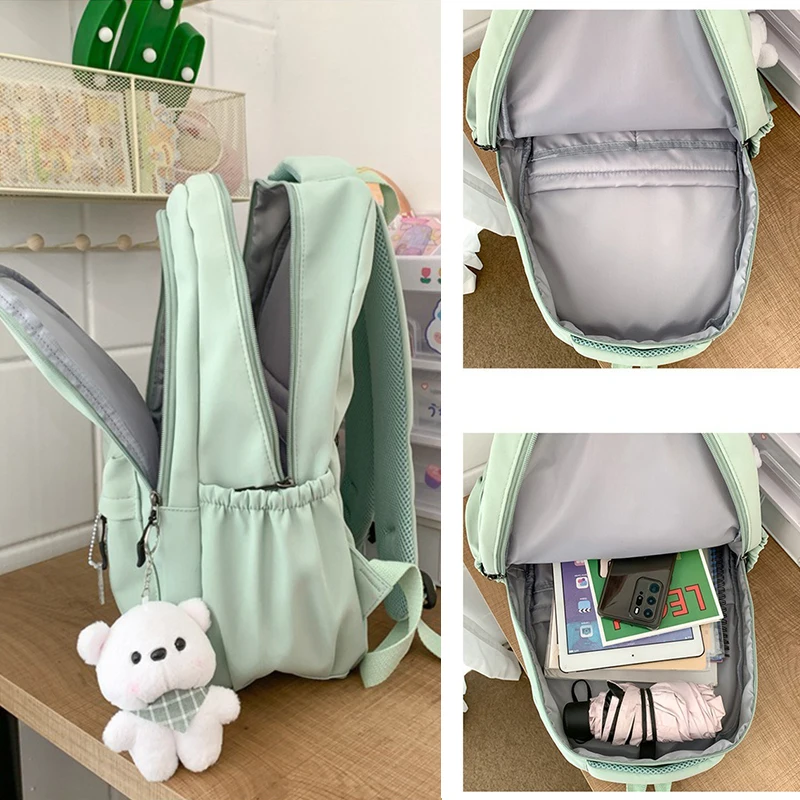 ميكي ميني حقيبة ظهر سوداء للطالبات حقيبة كتب للفتيات حقيبة كمبيوتر محمول مدرسية حقيبة سفر للمراهقين حقيبة ظهر للجنسين حقيبة كمبيوتر جامعية