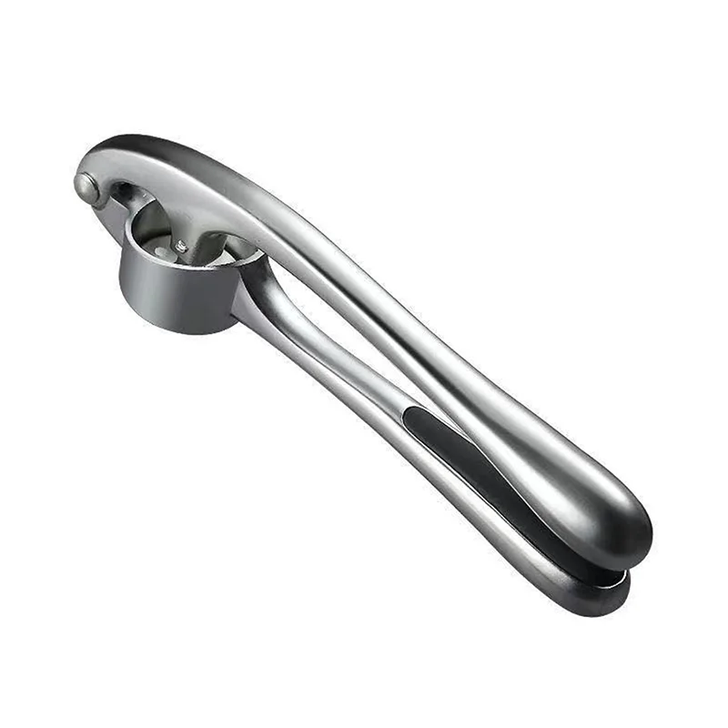Garlic Press Set - Rust Proof & Dishwasher Safe Professional Garlic Mincer Tool, Silicone Garlic Peeler & Brush
