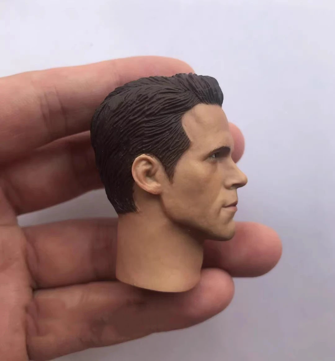 In Stock 1/6 Scale Ryan Reynolds Male Head Sculpt Model For 12