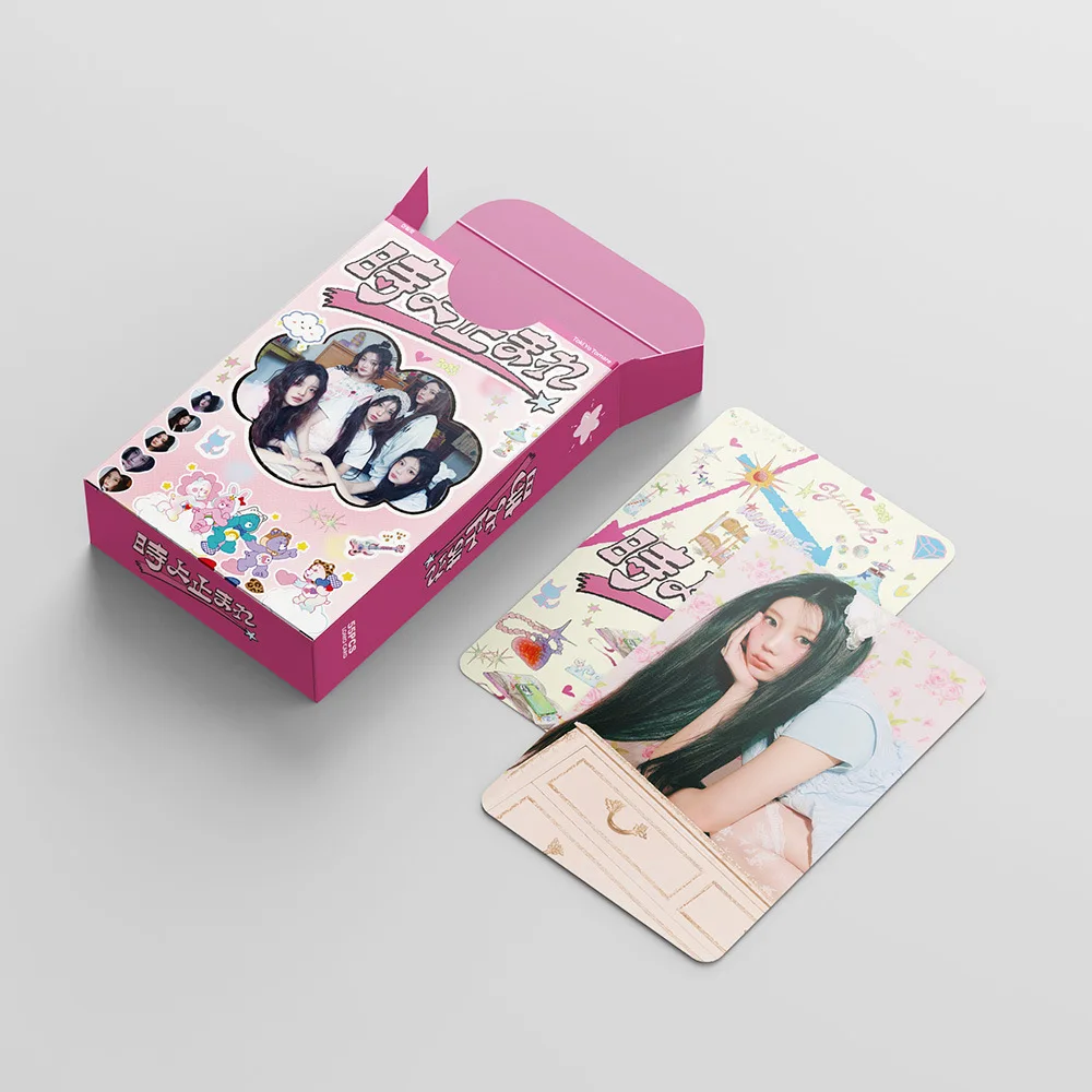 55 قطعة/المجموعة/مجموعة Kpop Idol Girl Group ILLIT سلسلة ألبوم جديدة HD Printd Lomo بطاقات YUNAH MINJU MOKA WONHEE IROHA بطاقات الصور المشجعين الهدايا #6