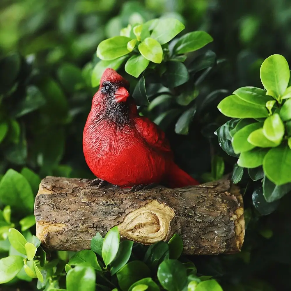 

Garden Decor Resin Bird Ornament Figurine Decorative Simulation Animal Statue Wall Mount Miniatures Sculpture Outdoor