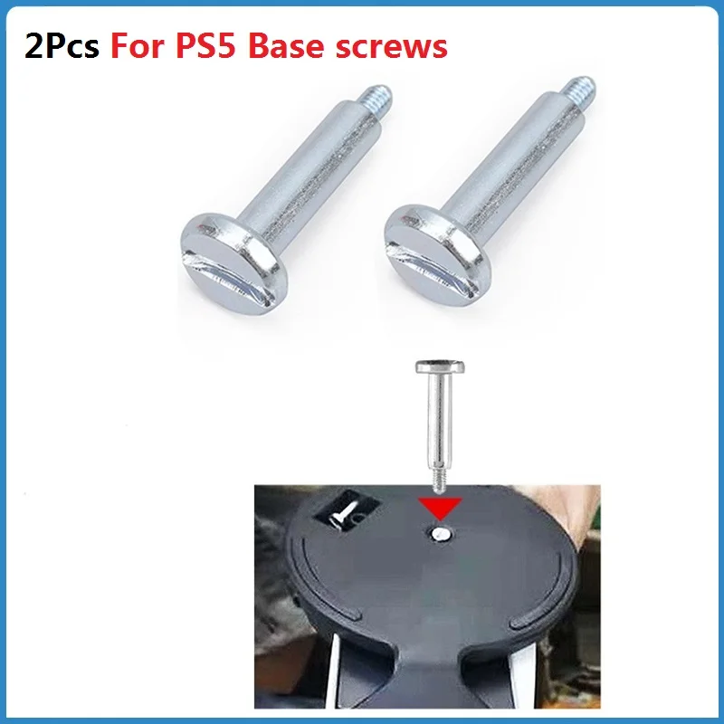 2Pcs For PS5 Base Screws For Playstation 5 Host Vertical Stand  Dock Mount Screw Bracket Chassis Fixing Game Console Base Acces