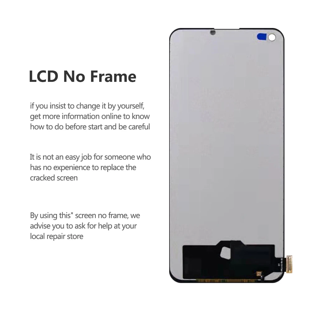 AMOLED TFT Realme 7 Pro Screen For OPPO Realme 7 Pro RMX2170 Lcd Display Digital Touch Screen With Frame Assembly Replacement