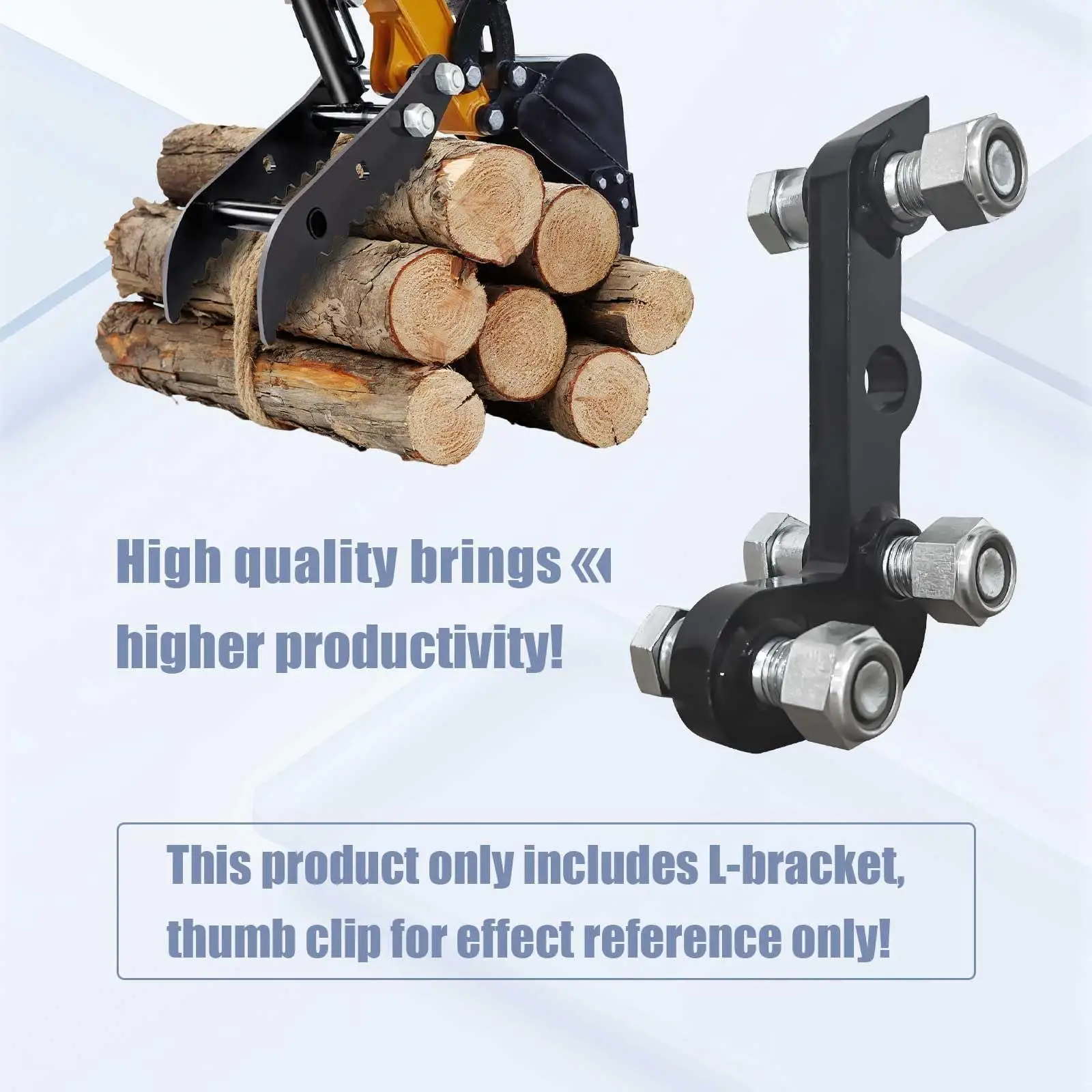 Single L Shaped Bracket Spare Part High Performance Attachment Repair Thumb Clamp