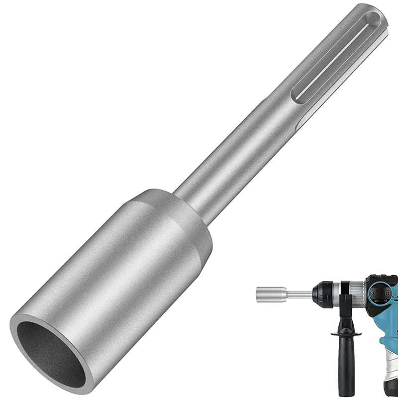 

SDS-Max Ground Rod Driver, 30mm Heavy Duty Steel Drill Bit Driver,for RotaryHammer Drill Grounding Rods (1.18 In) F
