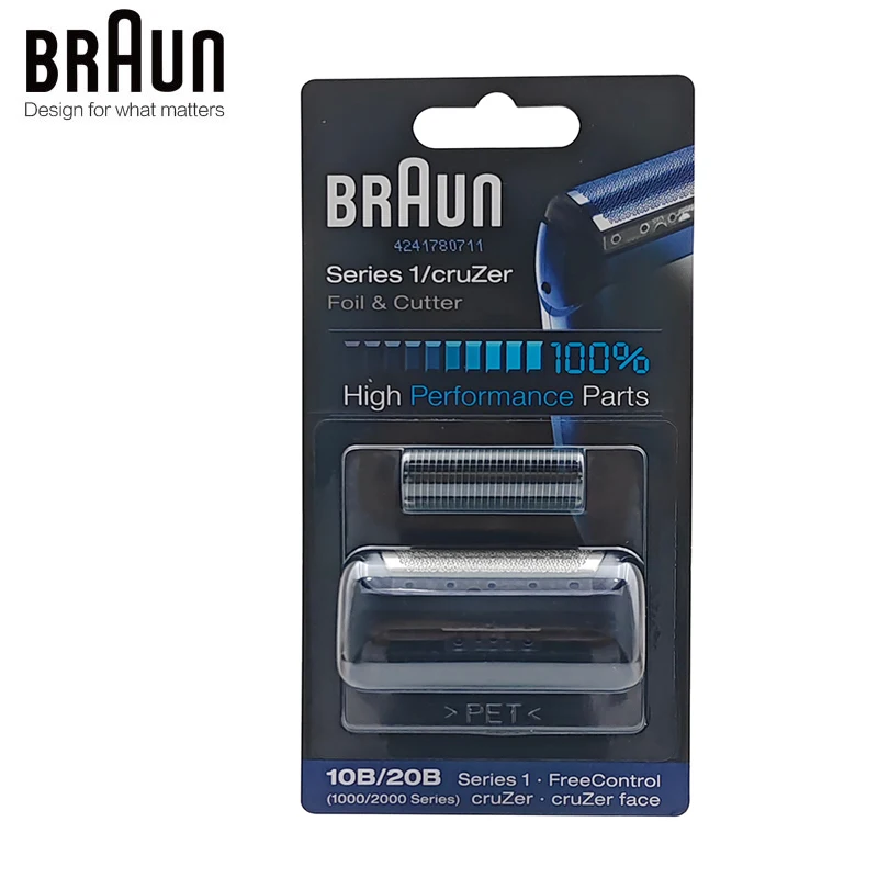 Braun 10B/20B Replacement Shaver Foil & Cutter High Performance Part Razor Blade for Bruan (180 190 1775 1735 2675 5728 5729)