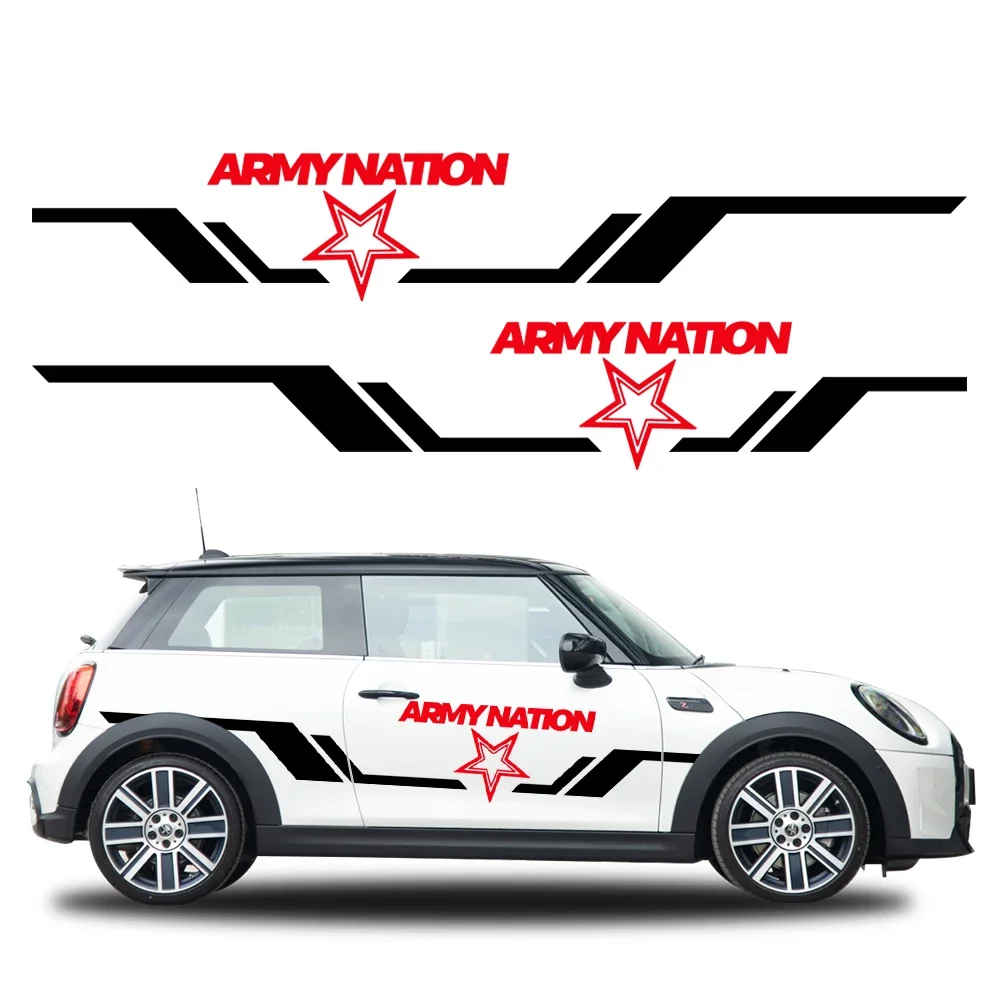 

Боковая наклейка для кузова автомобиля, украшение армейской этии для MINI John Cooper S JCW F55 F56 F57 R55 R56 R60 F60, автомобильные аксессуары