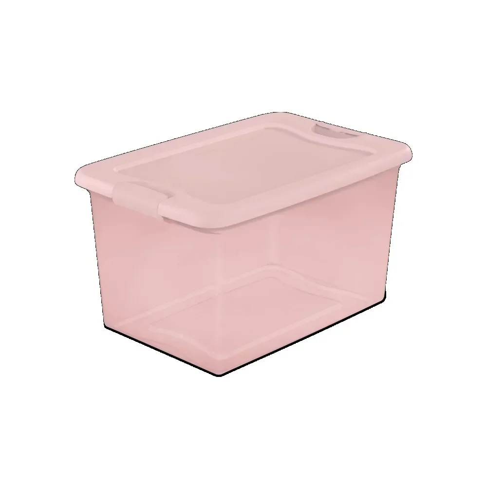 

ad Sterilite 64 Qt. Пластиковая коробка с защелкой, розовый оттенок, набор из 6 шт.