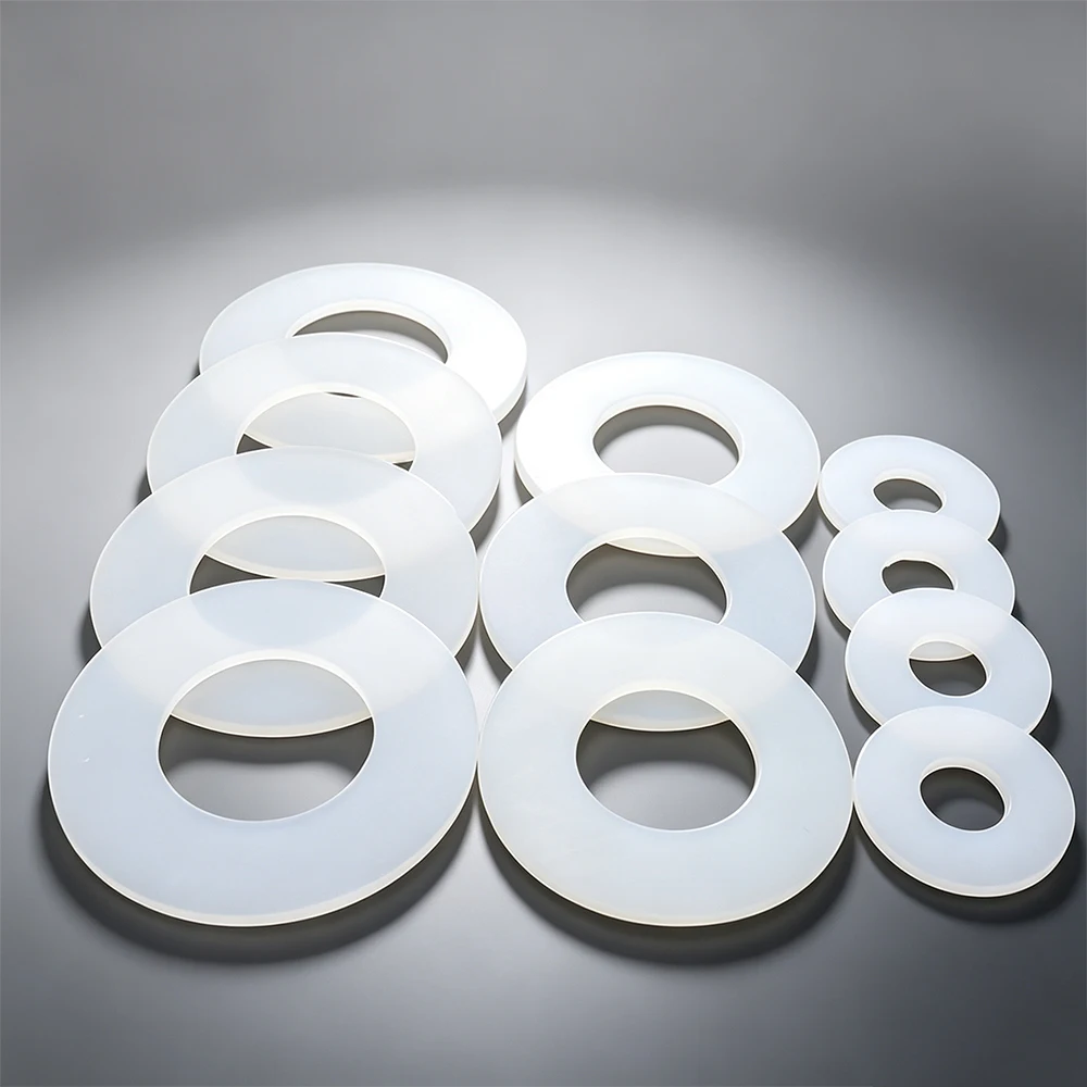 Food-Grade Silicone Flat Washer Gasket Sealing Ring for 1/2