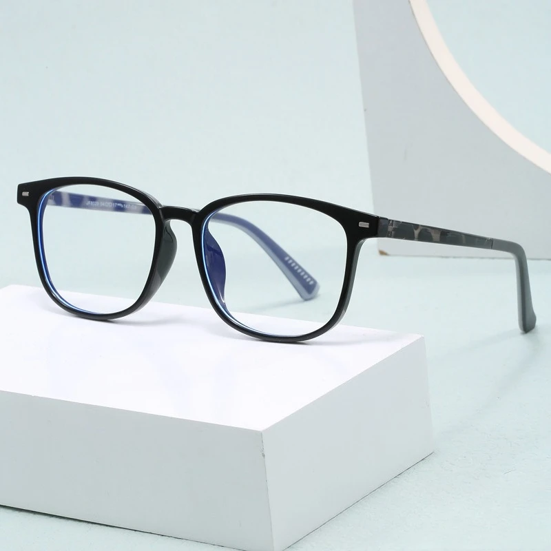 

2025 New Thin Frame Glasses Women Square - Internet Celebrity Plain Makeup Versatile Myopia Glasses Men's Lightweight Flat