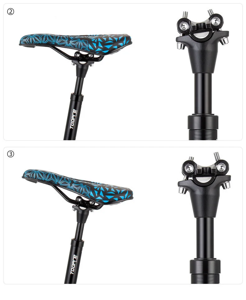 TOOPRE Fahrrad-Federsattelstütze MTB Stoßdämpfer-Sattelstütze 27,2 28,6 30,4 30,9 31,6 400mm 6061-T6 Aluminiumlegierung Sattelstütze 400mm – Detail 12