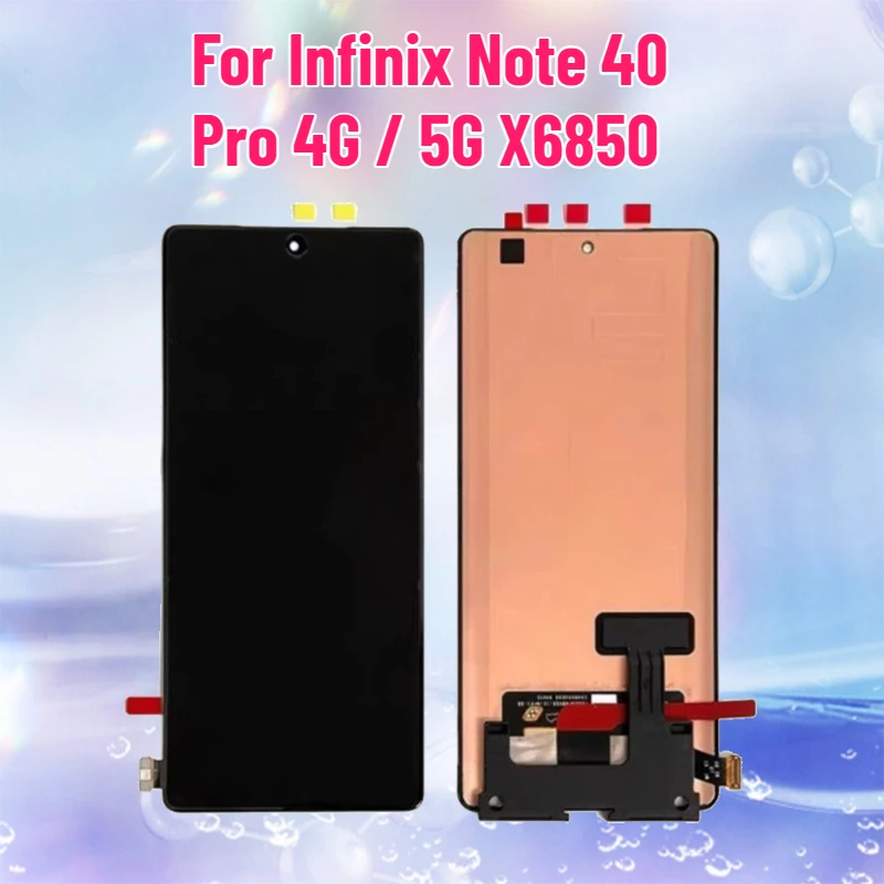 

LCD for Infinix Note 40 Pro 4G / 5G X6850 LCD Display Touch Screen Digitizer Assembly Replacement Note40pro Display Screen