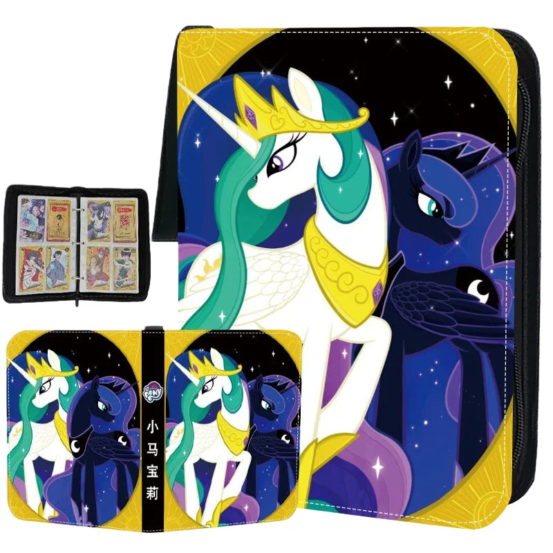 

400pcs My Little Pony Trendy Game Card Collection Photo Album Book Animation Binder Cartoon Business Card Holder High-end Gift