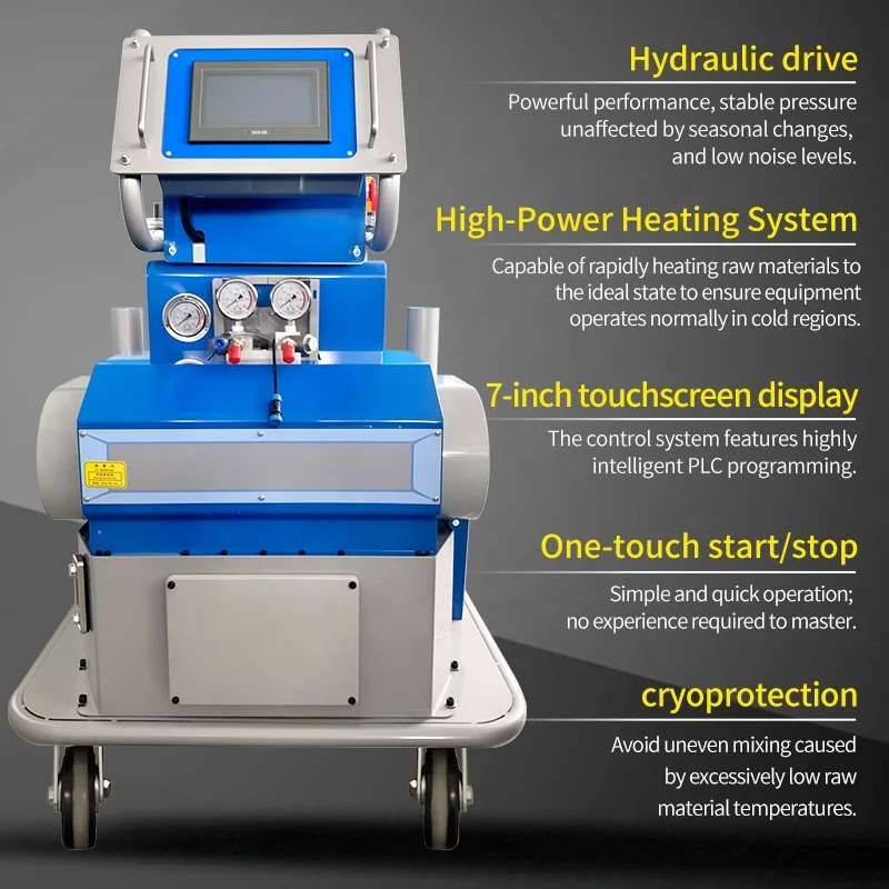 Factory Direct High Quality Electric DIY Large Flow Polyurethane Industry Spray Machine Model ZT-V6T ZHUITU 36Mpa