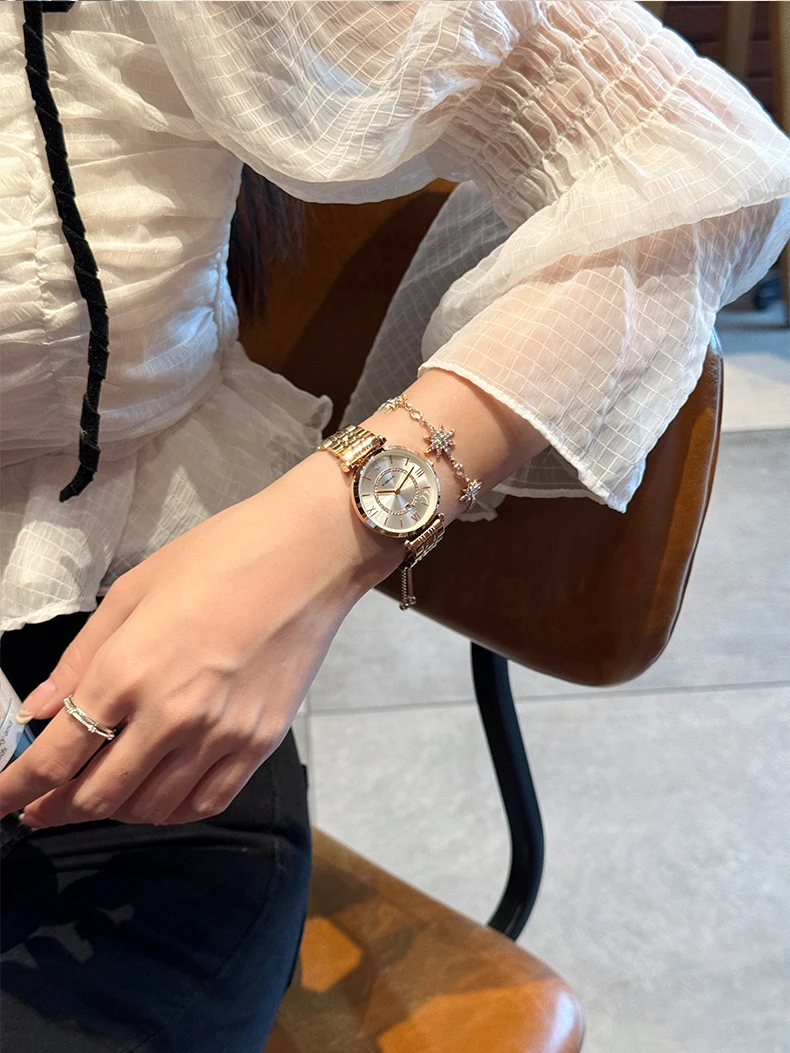 Повседневные кварцевые часы для женщин, элегантные простые женские часы с маленьким циферблатом и бриллиантами, платье, наручные часы