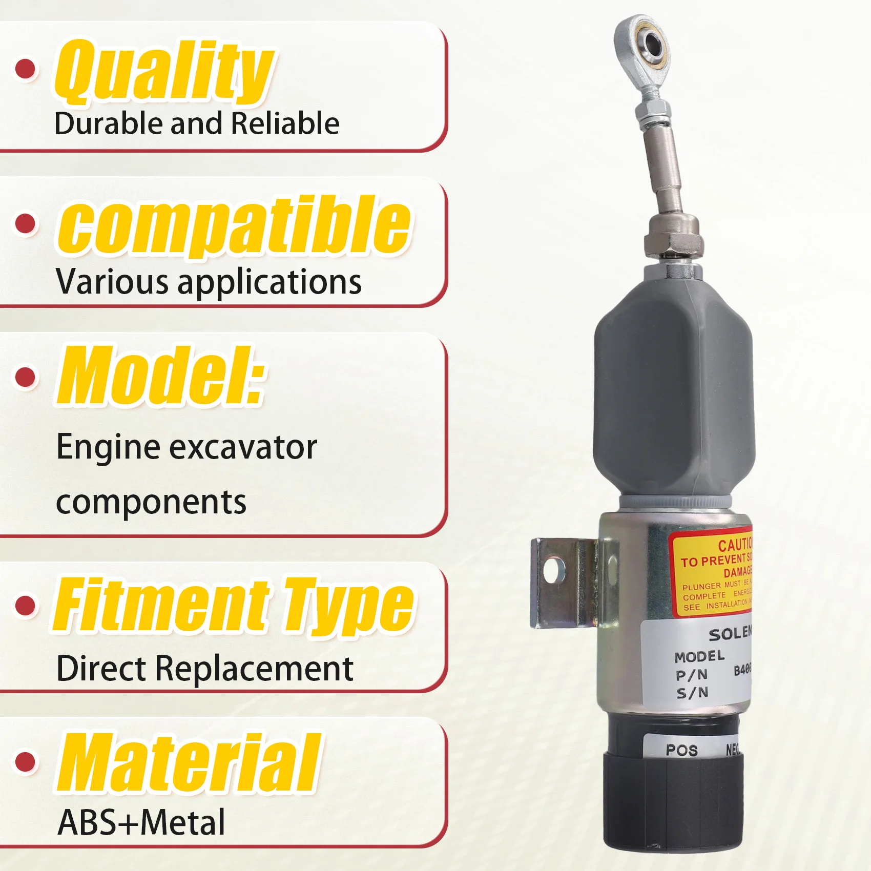 B17B 24 В электромагнитный клапан отключения топлива для экскаватора Komatsu PC60/120/200/-7 электромагнитный клапан отключения пламени B4002-1115030