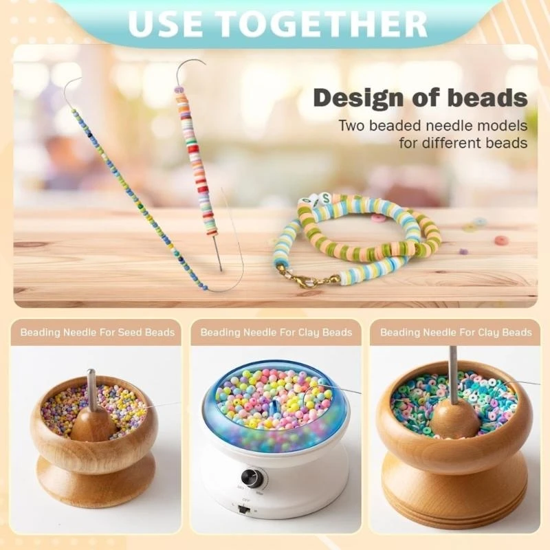 J78F модные 4 шт., коллекция игл для бисера, портативный аксессуар для плетения бисера и рукоделия