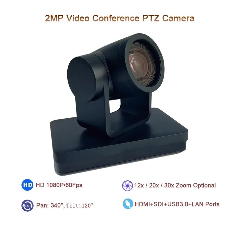 PTZ 12X / 20X / 30X SDI 1080P 60fps Live Streaming Camera AI Auto Tracking Runs Wirecast OBS vMix With HDMI USB3.0 IP Supports