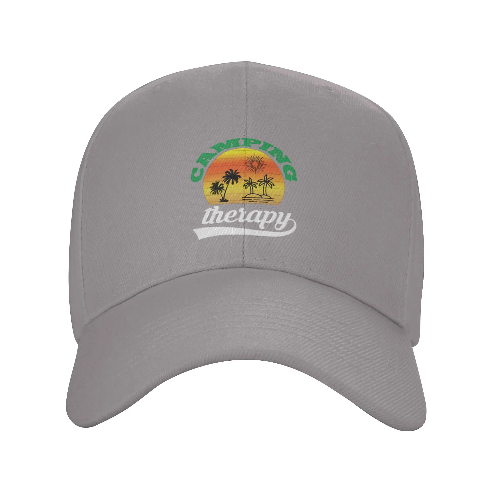 Camping Therapy Trendy Baseball Cap Skateboarding Peaked Cap Snapback Cap