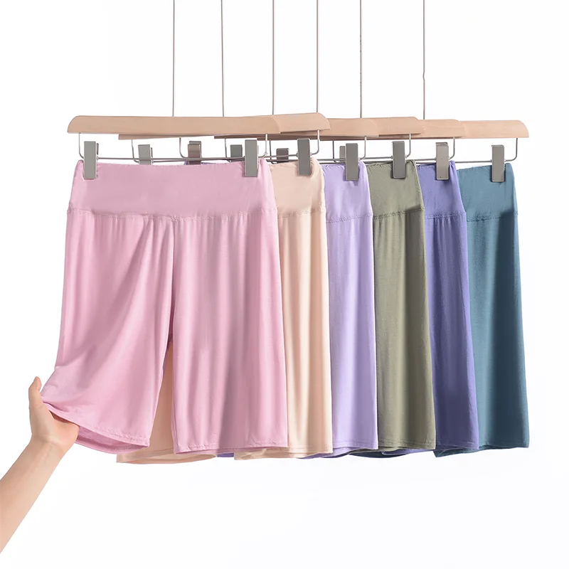 Modale High-Waist Abdomen-In-Shaping Shorts Women's Underwear Five-Quarter Pants Slimming Safety Pants plus Size Base Layer P...
