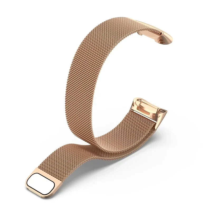 1pc Men Women Leisure Watch Band for fitbit charge 5/ fitbit charge 6 Milan Stainless Steel Smartwatch Accessories Wristbands - view 6