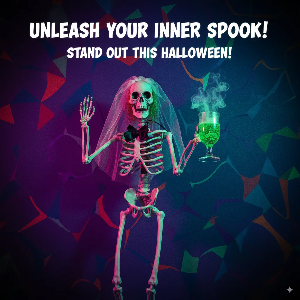 

Halloween Haunted Skeleton Mexican Day Of The Dead Pirate Clown Witch Ghost Prop Party Decor For Haunted House, Yard, And Home