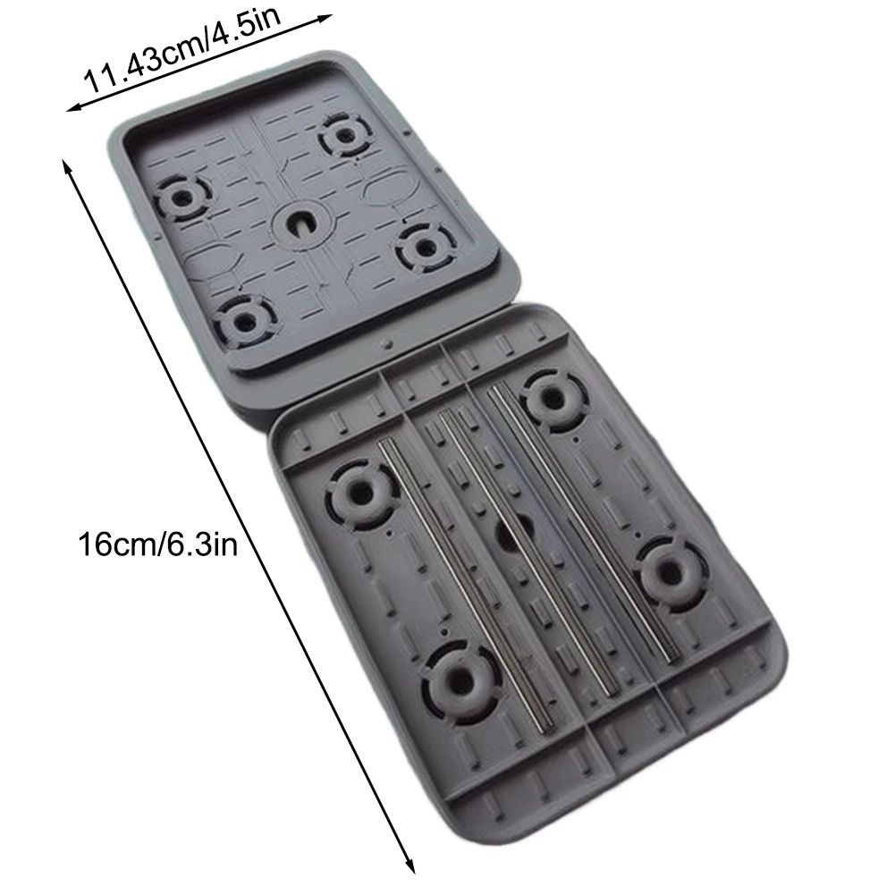 5pcs 160x115x17mm CNC Machining Center Suction Cup Rubber Pads With Steps Built-in Metal Strips For CNC Woodworking Machining