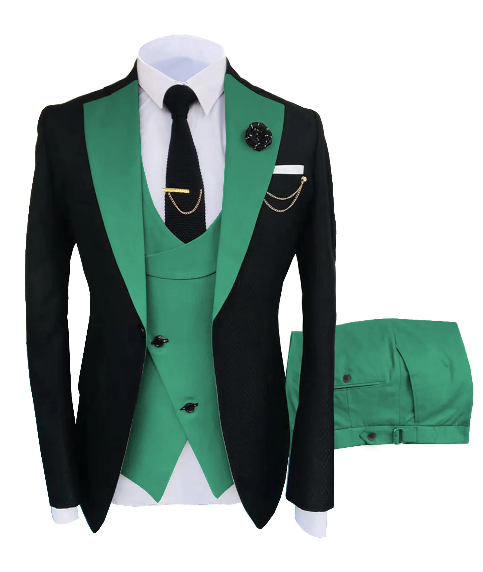 

G029 Men's suit slim fit groom wedding dress formal casual