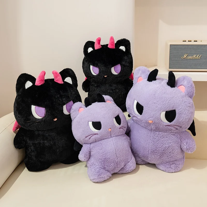 35/45CM かわいい漫画アニメ天使悪魔リトルモンスターぬいぐるみ子供の素敵な悪魔モンスター手作り人形