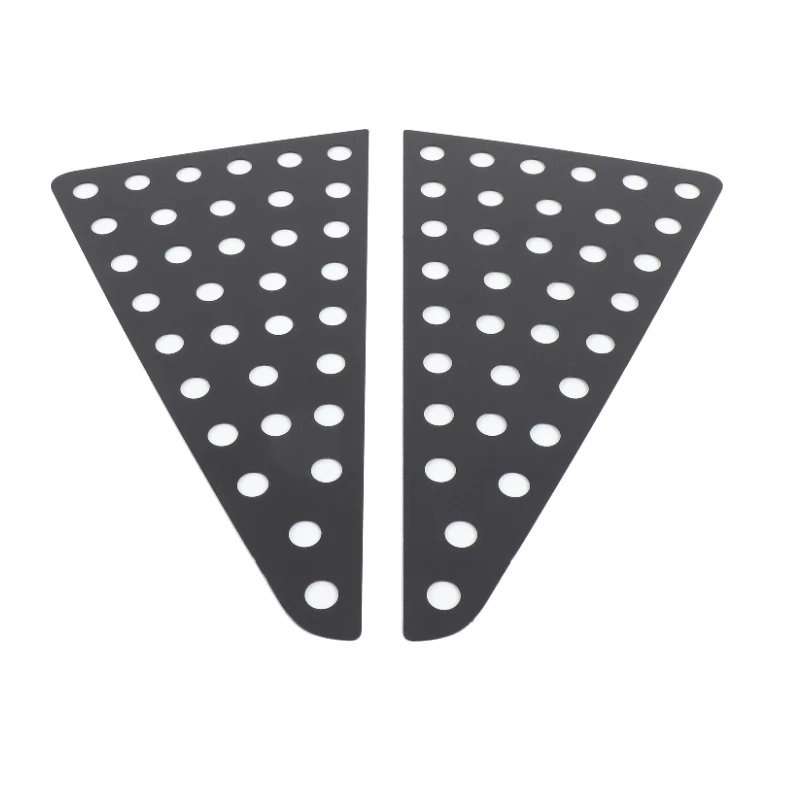 

Для Great Wall Tank 400 2023-25, черный алюминиевый сплав, автомобильное заднее треугольное стекло, сотовая панель, накладка, автомобильные аксессуары