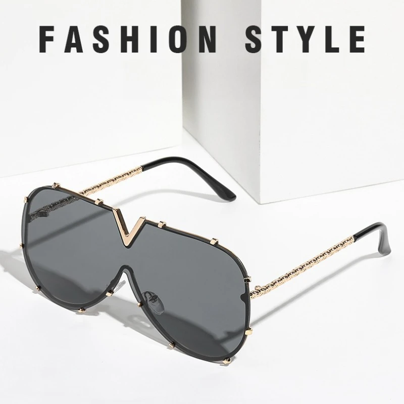 

Модные солнцезащитные очки оверсайз в европейско-американском стиле, женские очки для путешествий, солнцезащитные очки для женщин, стильные очки с защитой от УФ400, очки для вождения