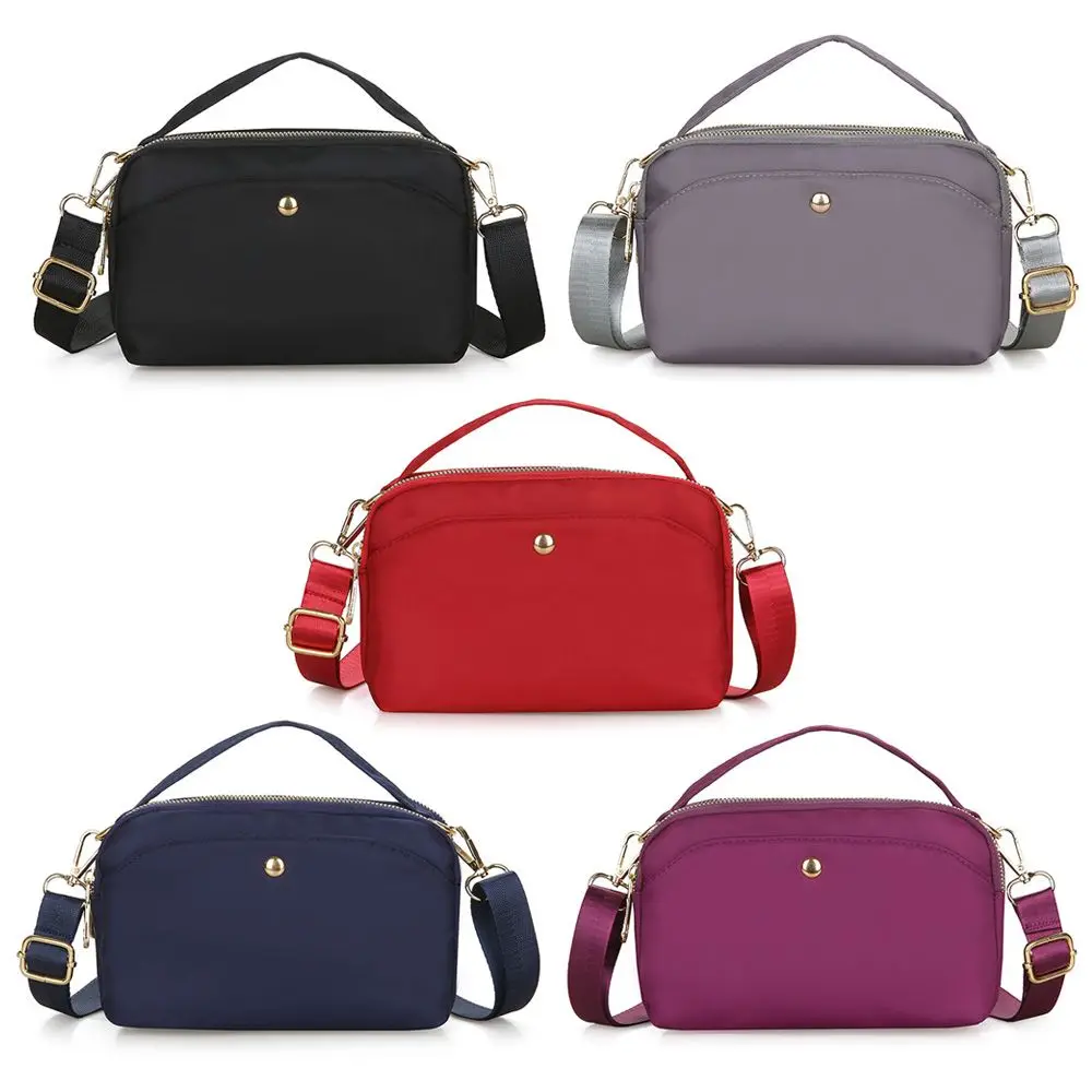 Women Nylon Shoulder Bag Waterproof Zipper Handbags Female Large Capacity Crossbody Bags