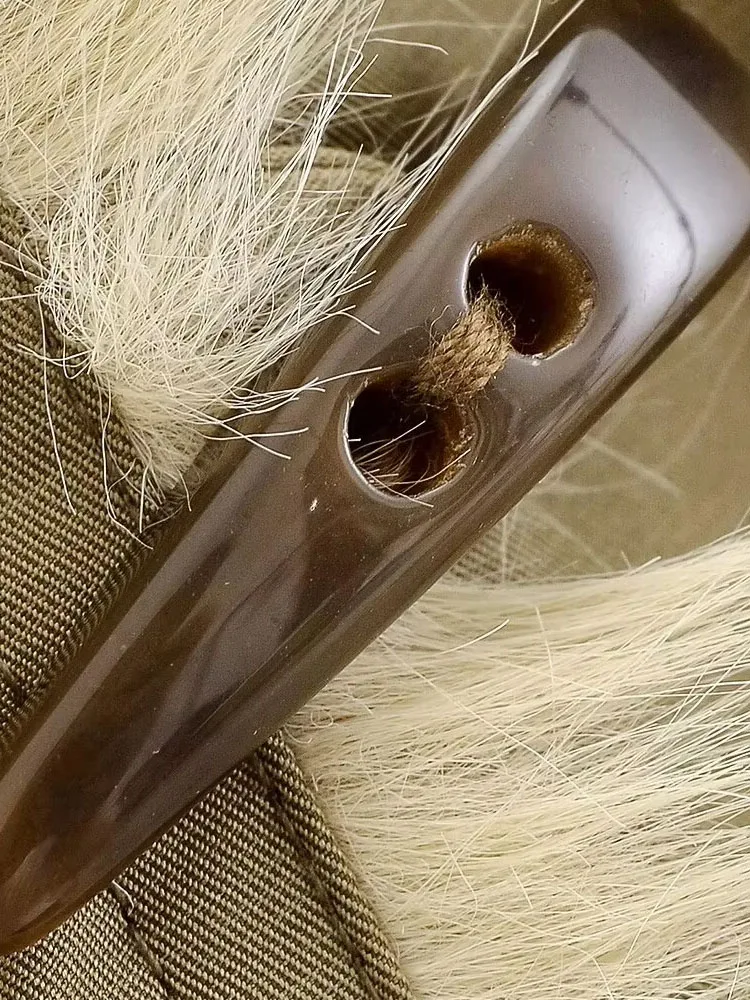 سترة نسائية من HH ذات طية صدر السترة بتصميم قصير مع أزرار قرن، ملابس خارجية عصرية للسيدات، معطف شتوي دافئ ومريح للخريف والشتاء #6