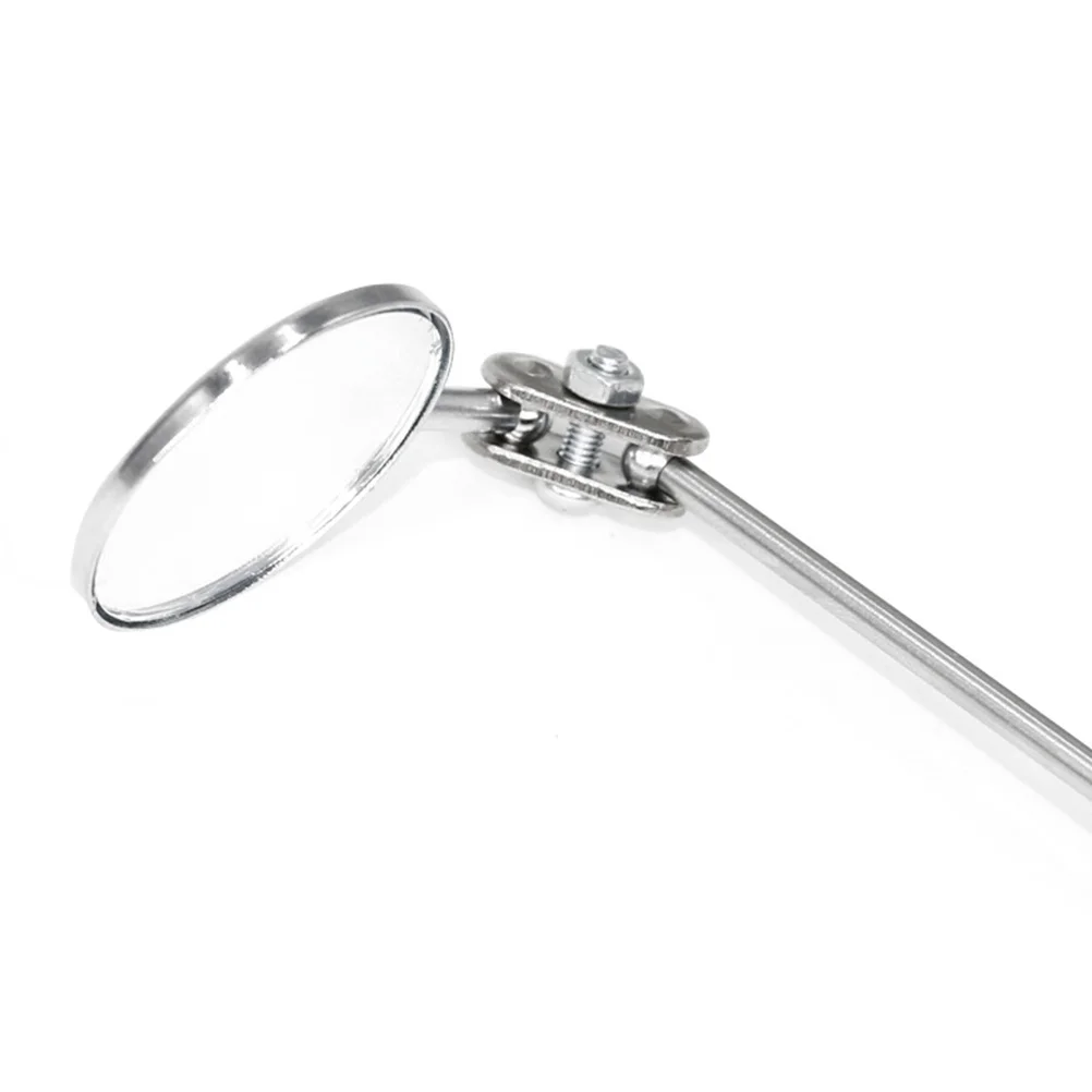 กระจกตรวจสอบโครงรถแบบพับได้ขนาด 50 มม. พร้อมขาตั้งแบบยืดหดได้ สำหรับงานซ่อมบำรุงยานยนต์ ใช้ตรวจสอบเครื่องหมายจังหวะของชิ้นส่วนรถยนต์