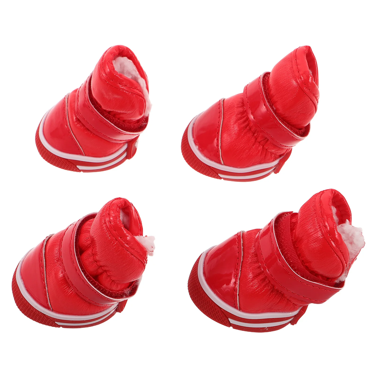 

4pcs Dog Snow Boots Winter Small Size Waterproof Non-Slip Puppy Booties For Hiking Cold Weather Pet Paw Protector Shoes