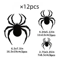 12pcs Halloween Decoration 3d Bat Wall Stickers Decoration Furniture Windows Yard Logo Outdoor Lawn Ghost Party Decor 1 6
