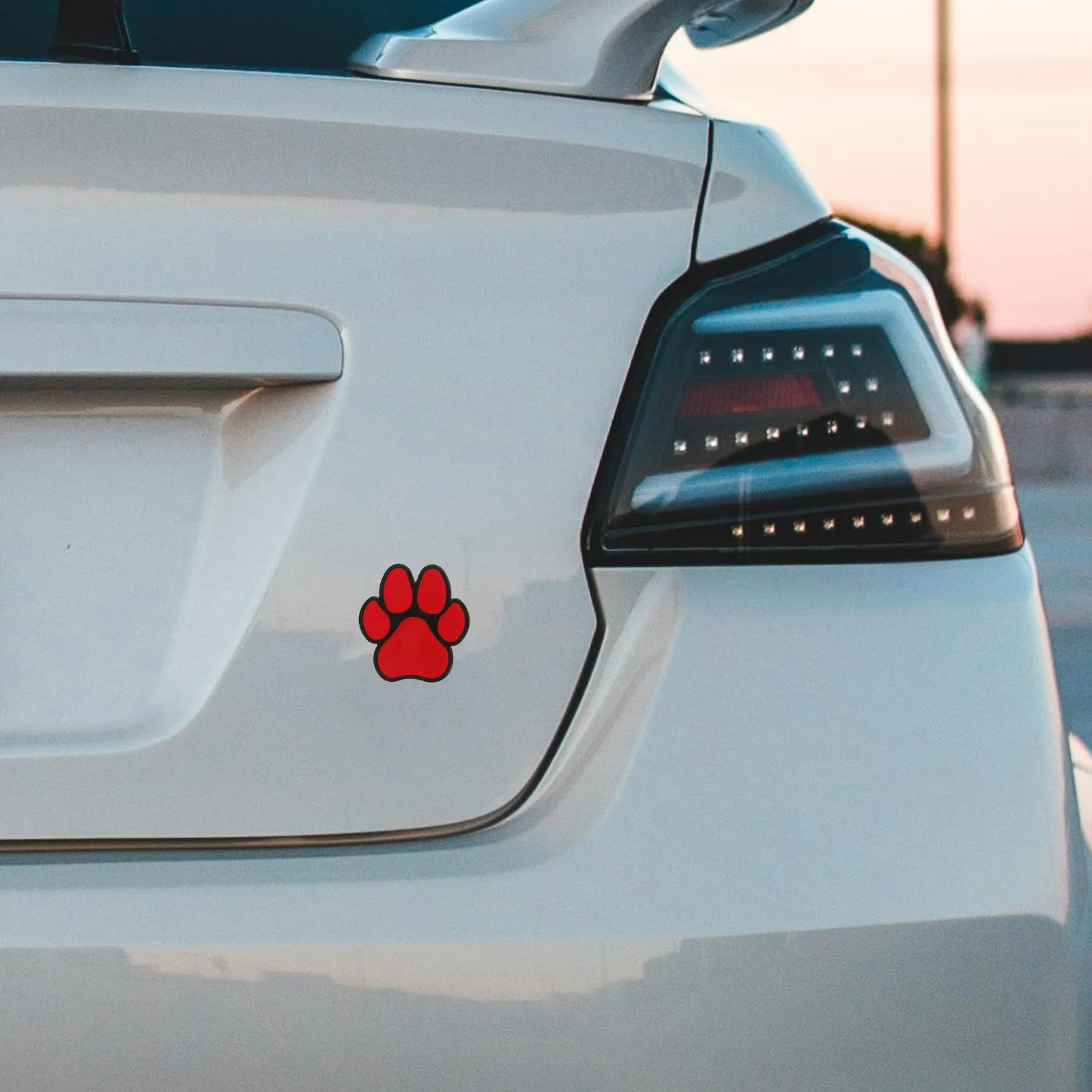 

2pcs Metal Paw Car Stickers Auto Decal Automotive Adhesive Scratch Resistant Durable Diy Vehicle Exterior Decor For Doors