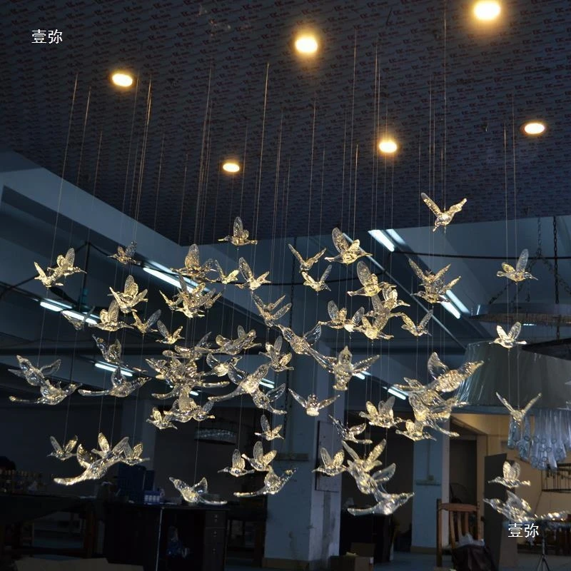 10 Pcs Crystal Hummingbird Hanging Decor Set Window Ceiling Bird Ornament with Hanging Rope Screws Adhesive Pads for Display