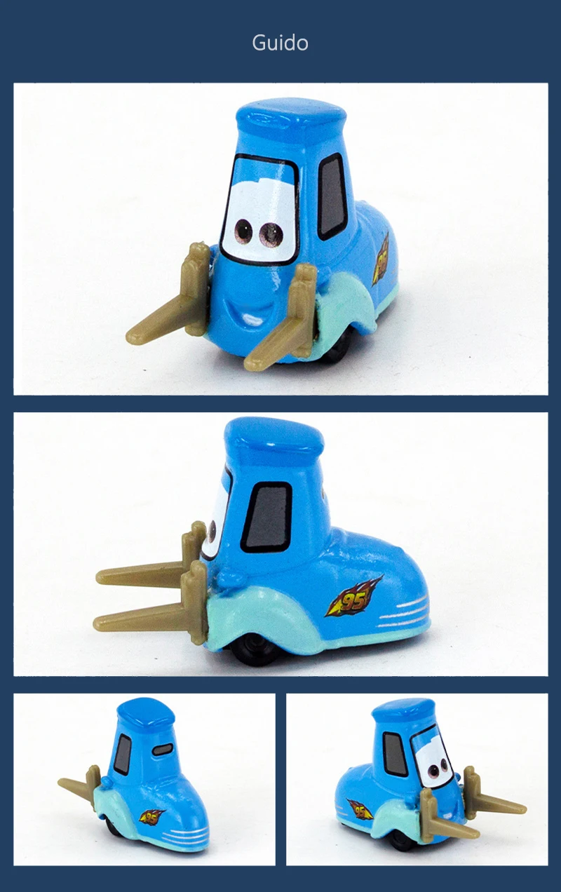 Cars 2 3 Lightning McQueen Mater Sheriff Flo Doc Hudson Rot 1:55 Legierungs-Druckguss-Automodell Kinderspielzeug Geschenk – Detail 14