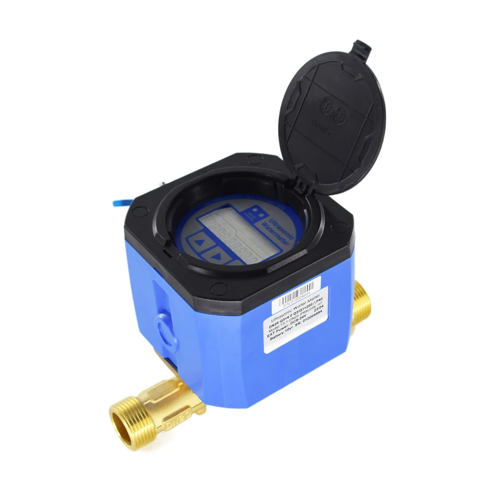 Ultrasonic Water Meter Battery Supply Threaded connection DN15 DN20 DN25 DN32 DN40 IP68 digital water flow meter