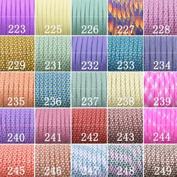 1pcs 100FT 550 Paracord Parachute Cord Lanyard Mil Spec Type III 7 Strand Core For Climbing Camping Buckles Bracelet