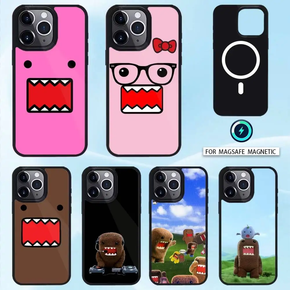 

Cute Domo-kun Phone Case For iPhone17,16,15,14,13,12,11 Plus,Pro Max Magnetic For Magsafe Wireless Charging