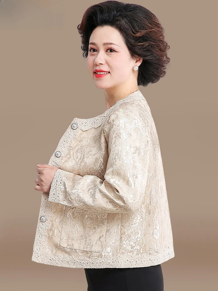 

Весенняя модная верхняя одежда Sli Mom: элегантный топ для женщин среднего возраста в корейском стиле от бренда Rain (весна-осень)