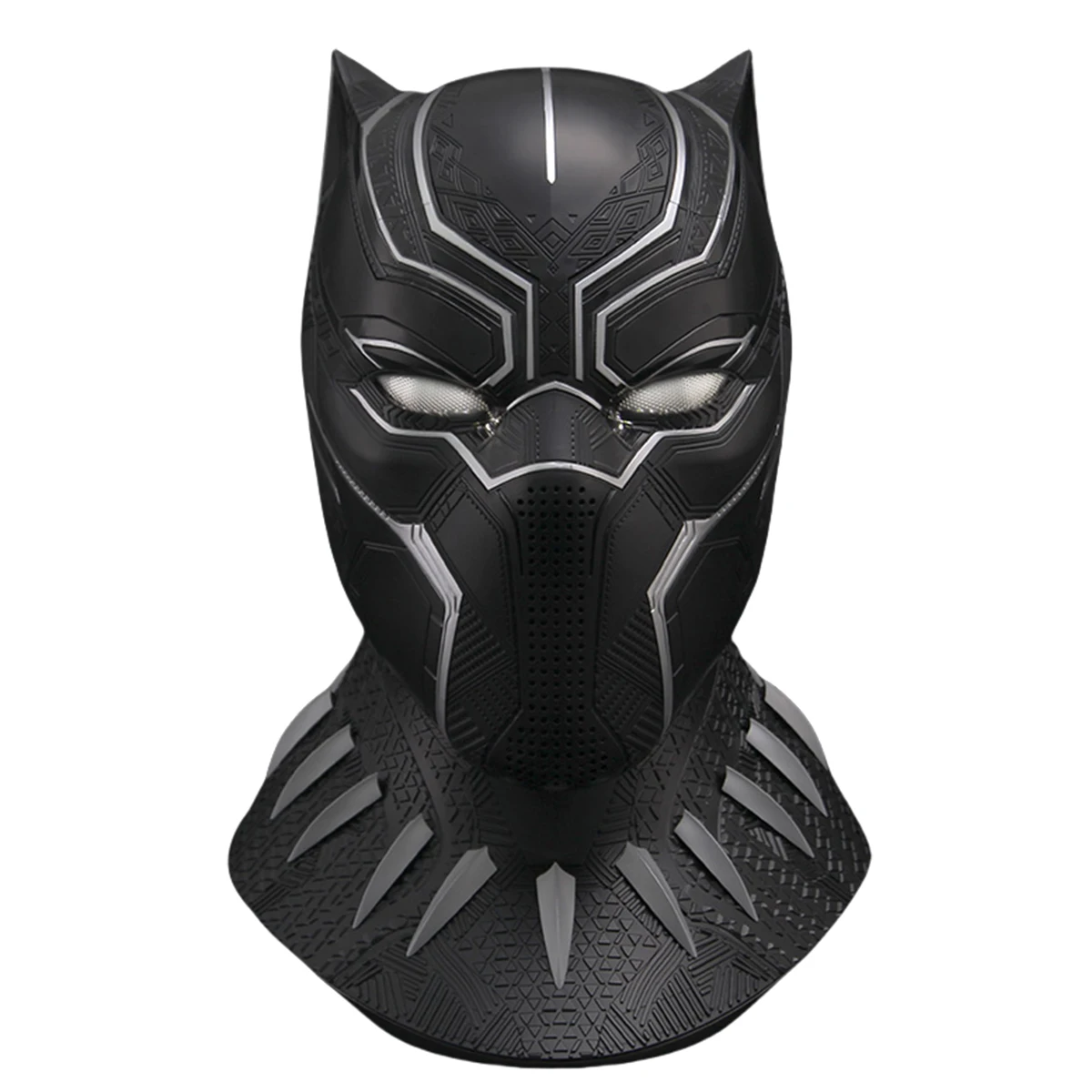 HiPlay Killerbody 1/1 Black Panther Helmet with Touch-Control Eye Lights and Bust Base Collectible and Wearable