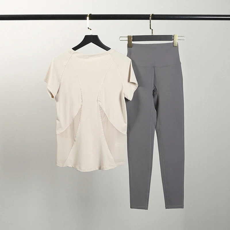 

Спортивный костюм для бега для женщин, тренажерный зал, элитная модная высококачественная быстросохнущая одежда для утреннего бега, профессиональная утягивающая одежда