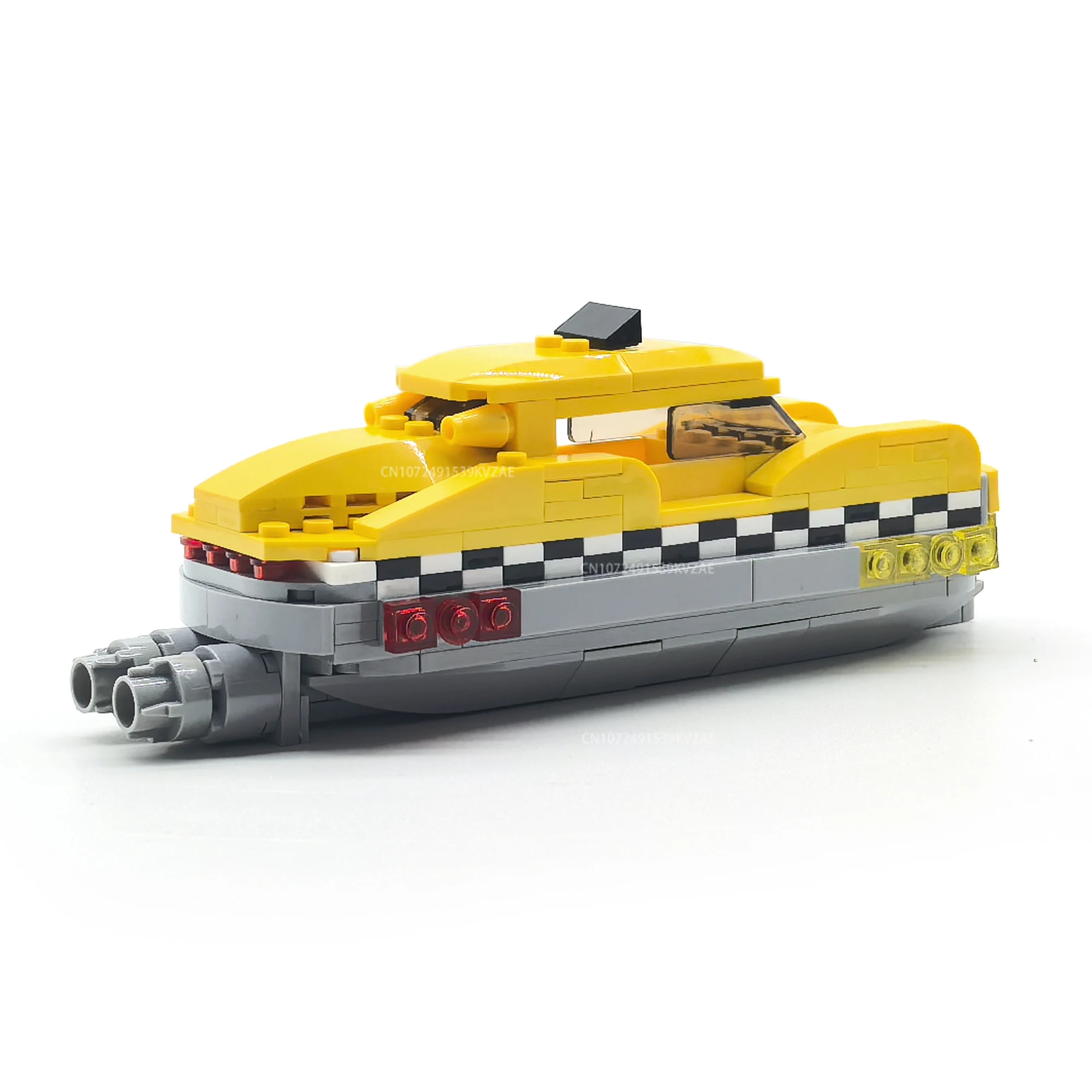 MOC 5th Element Floating Police Taxi Car Building Block Set Speed Champion Technical Vehicle Cars Aldult Bricks Toys Gifts