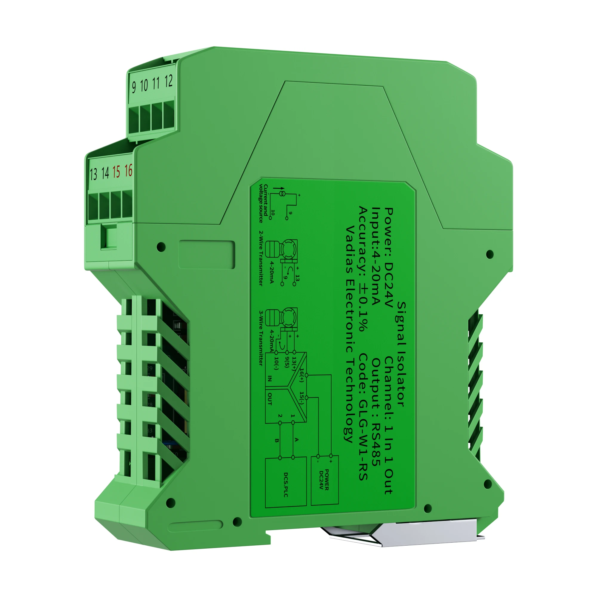 RS485 Signal Isolator 1 In 1 Out 2 In 1 Out 4-20mA 0-10V 0-5V to RS485 RTU MODBUS Signal Converter