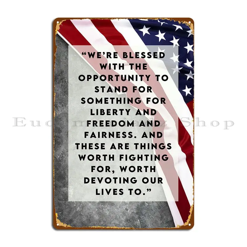 Ronald Reagan Quotes Metal Plaque Poster PaintingParty Designing Customized Club Tin Sign Poster