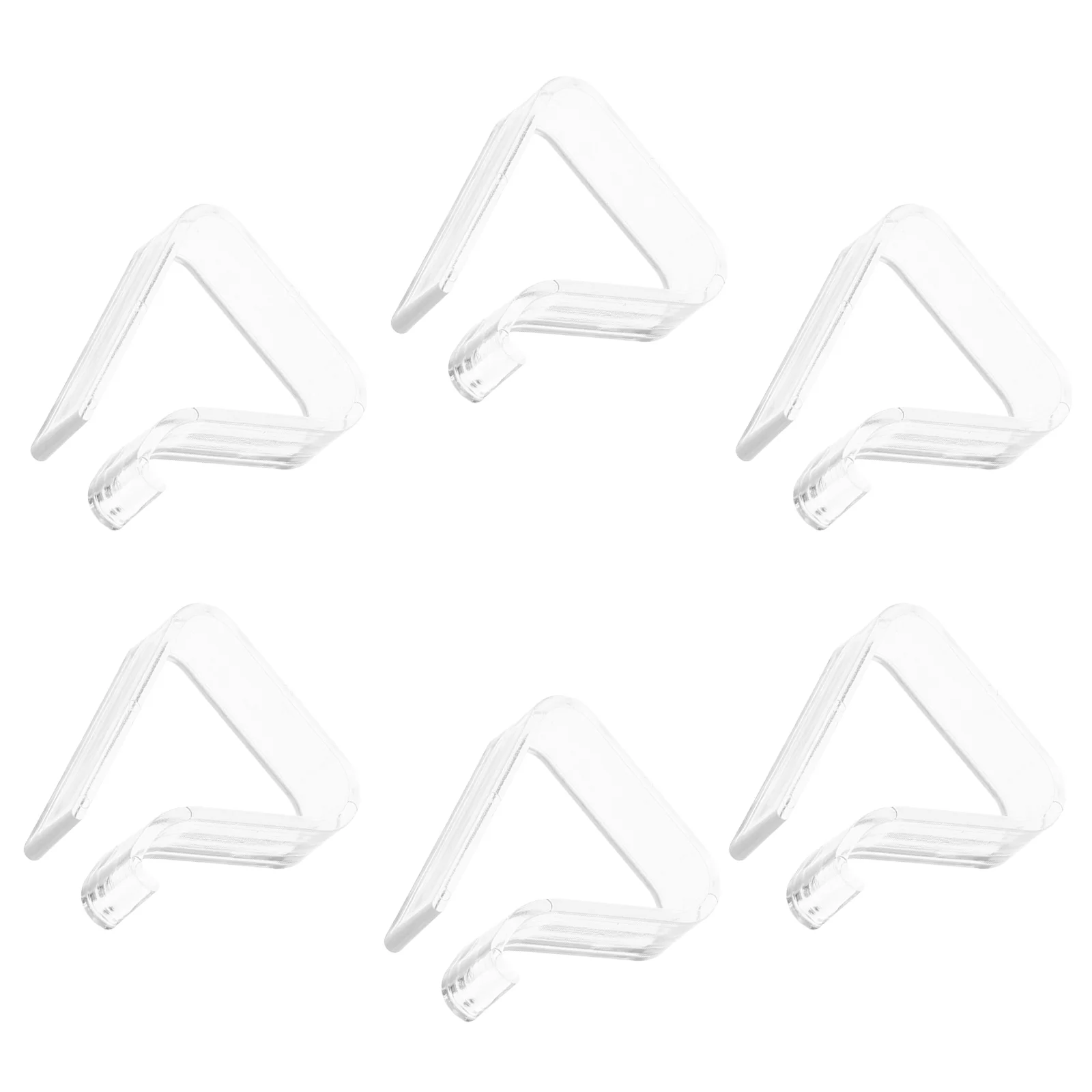 6 Pcs 홈 부엌 피크닉 야외 테이블에 대 한 안티 투명 식탁보 클립 플라스틱 홀더 쉬운 사용 슬라이딩 방지